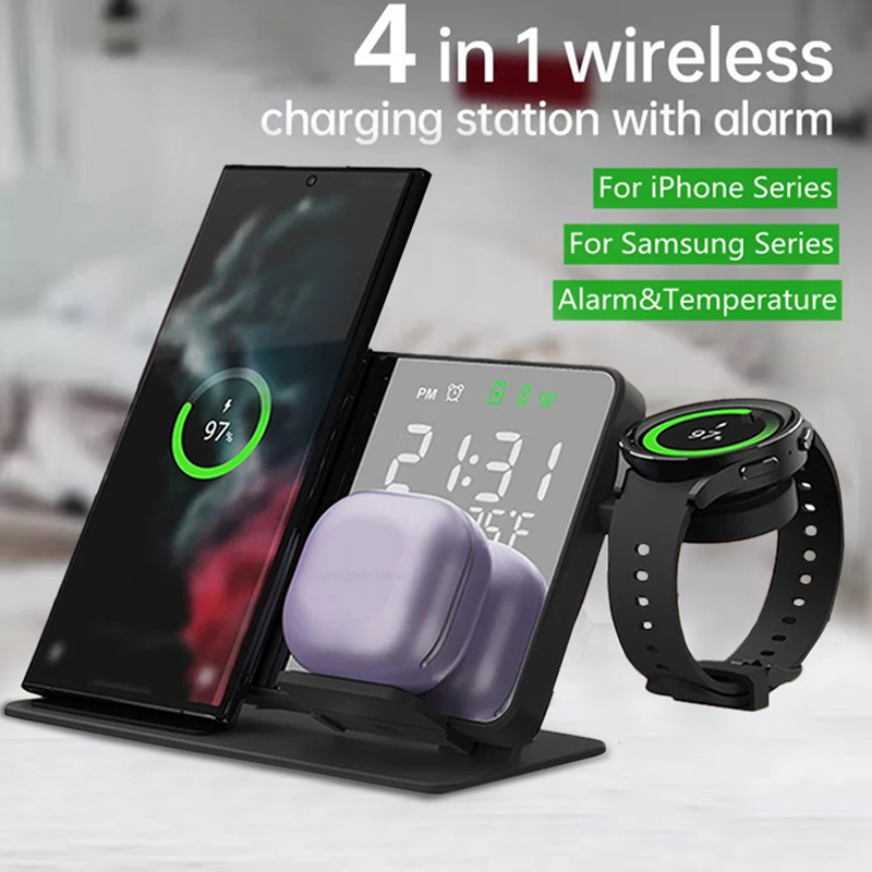 Wireless Charger Alarm Clock S - Smartwatch Watches Compatible With Iphone recension och pris
