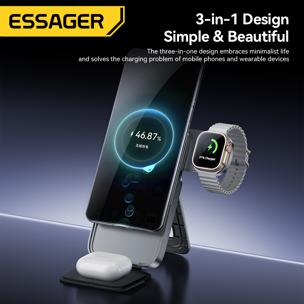 Essager 3-in-1 Portable Foldin - Smartwatch Watches Compatible With Iphone recension och pris
