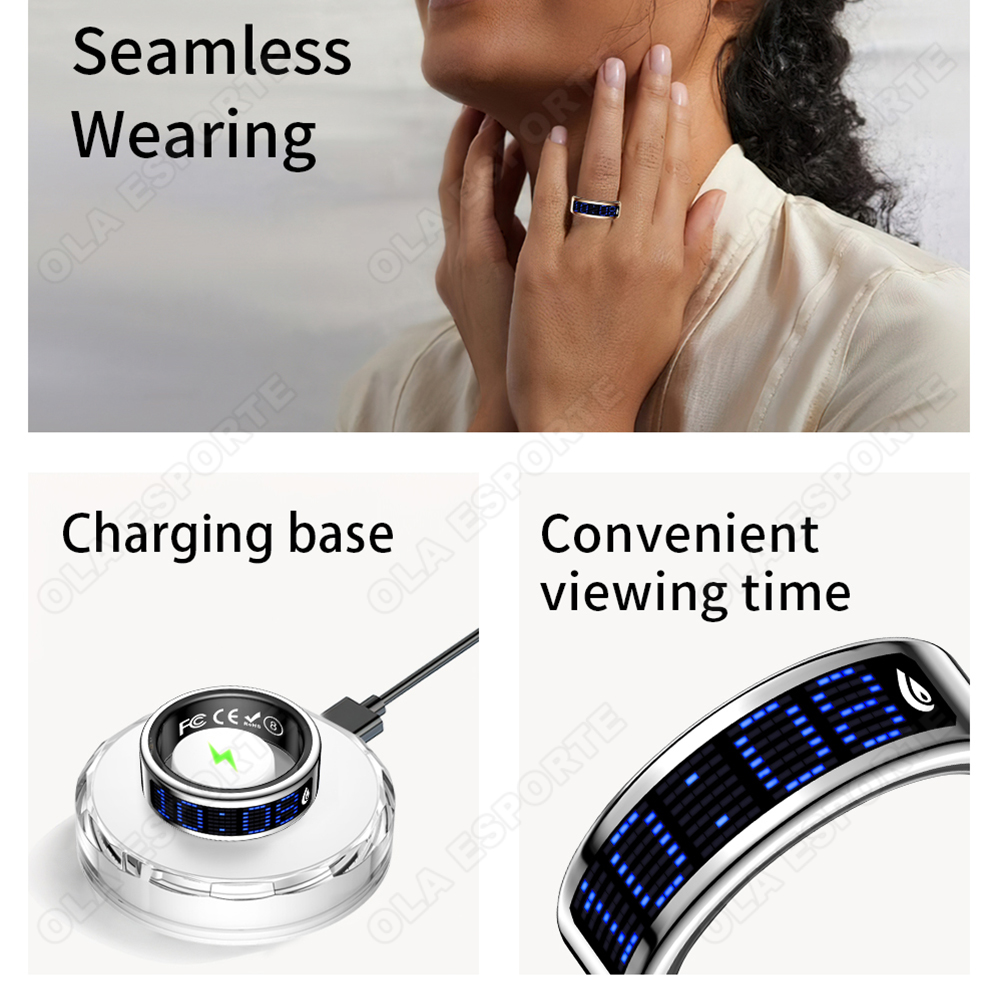 Cyber Style Smart Ring With Sc - Couple Watches Smartwatch recension och pris