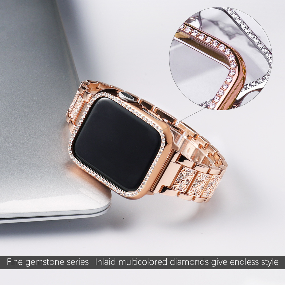 Case+Bling strap for Apple Wat - Smartwatch Luxury Watches For Women recension och pris