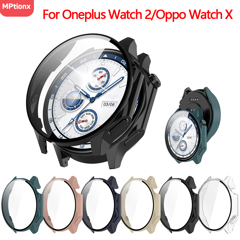 PC Case+Glass for Oneplus Watc - Smartwatch Oppo Watch recension och pris
