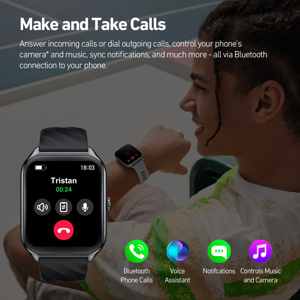 New Zeblaze GTS 4 Voice Callin - Smartwatch New Watches 2025 recension och pris
