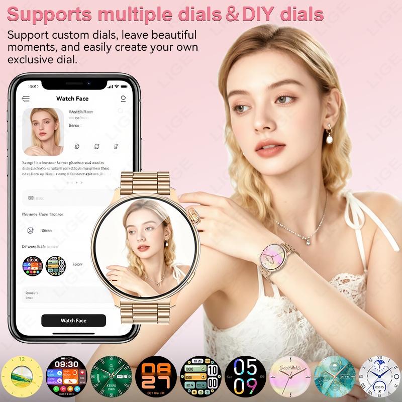 LIGE Luxury Women Smart Watch  - Smartwatch Luxury Watches For Women recension och pris