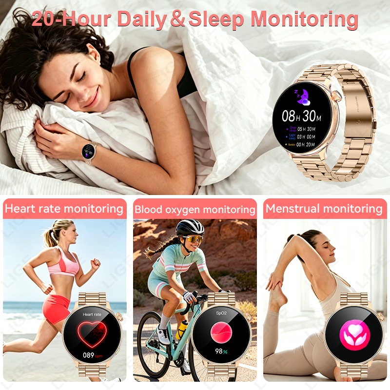 LIGE Luxury Women Smart Watch  - Smartwatch Luxury Watches For Women recension och pris