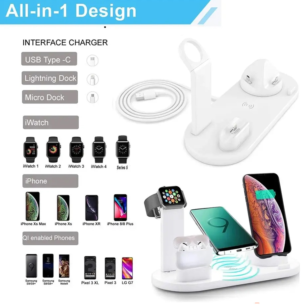 30W 7 in 1 Wireless Charger St - Smartwatch Watches Compatible With Iphone recension och pris