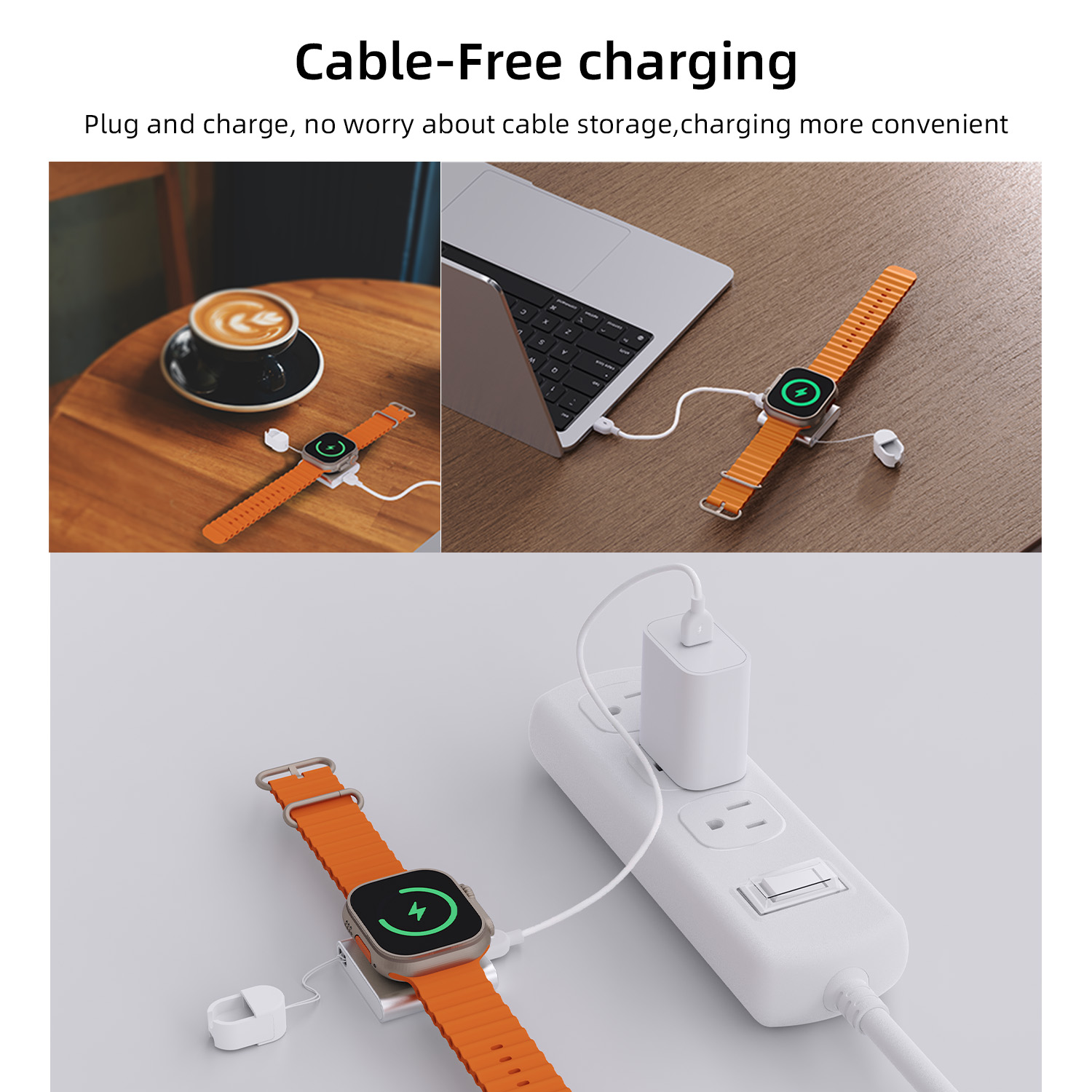 Bonola For Apple Watch Charger - Smartwatch Watches Compatible With Iphone recension och pris