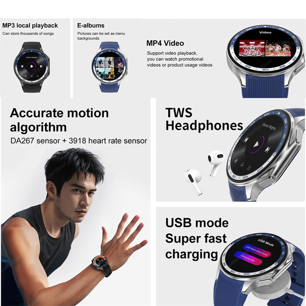 1.43 AMOLED Smart Watch 3D Sur - Smartwatch Oppo Watch recension och pris