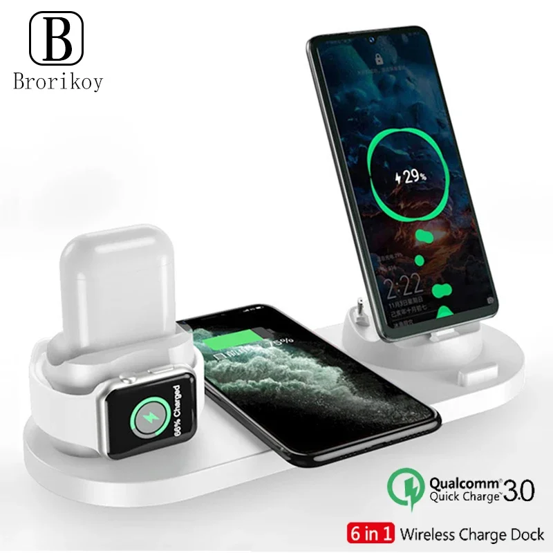 Fast Wireless Charger 6 in 1 C - Watch Xs8 recension och pris