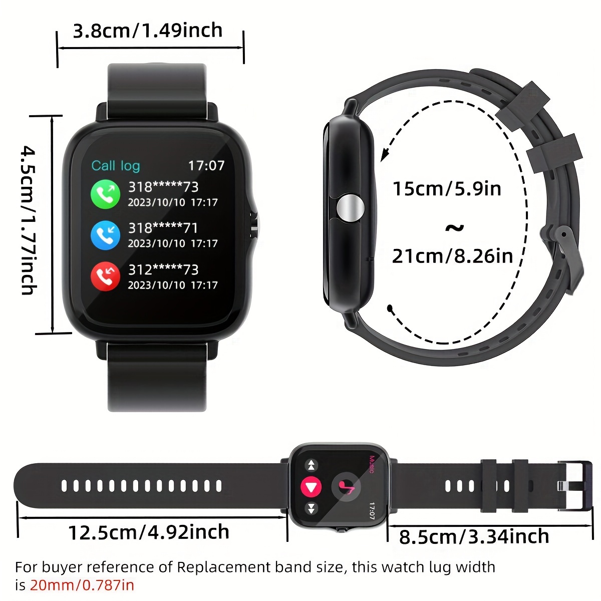 Smart Watch for Men Women, Fit - Smartwatch Iphone Watches For Women recension och pris