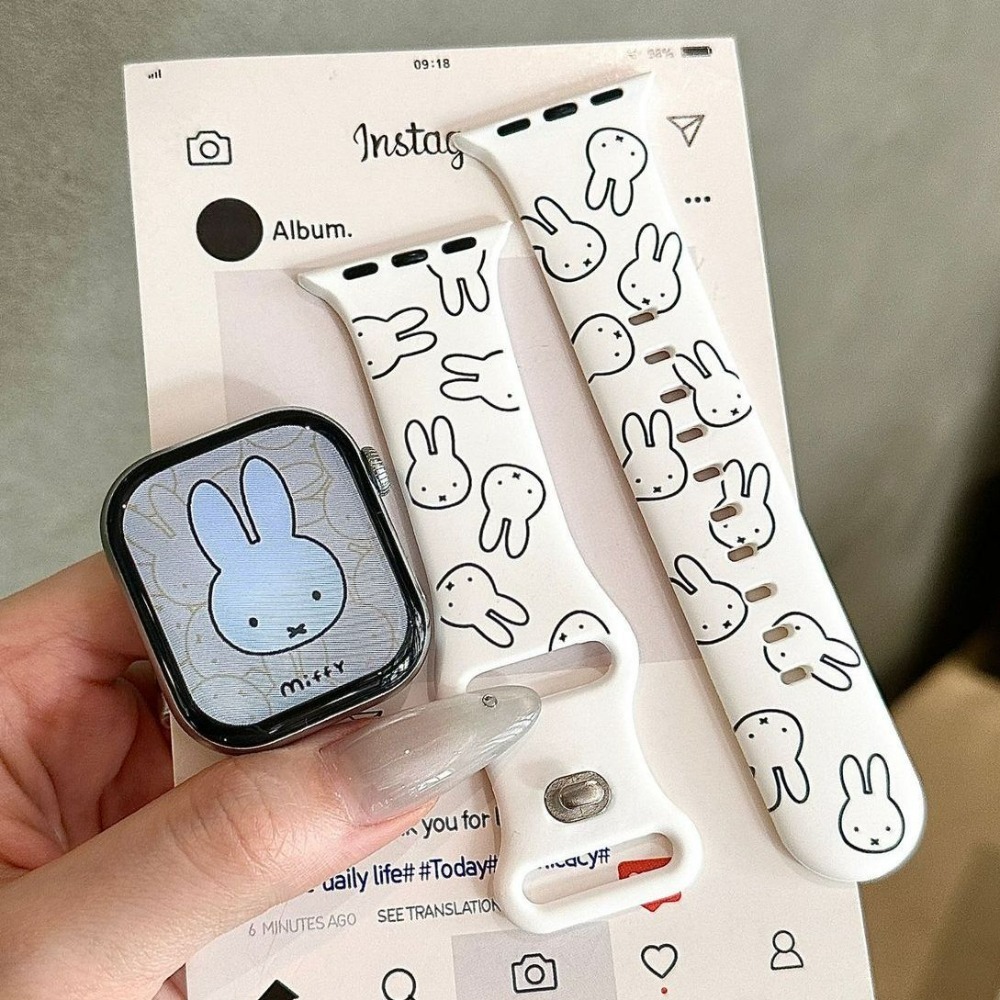 Cute Miffy Rabbit Cartoon Watc - Apple Watch Band recension och pris