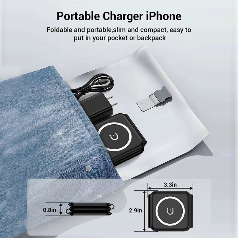 3-in-1 Magnetic Folding Wirele - Smartwatch Watches Compatible With Iphone recension och pris