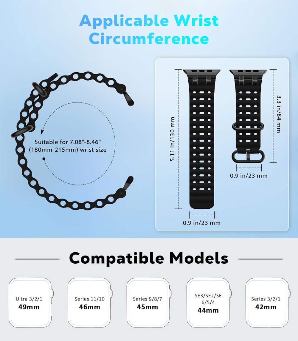 Upgraded Ocean Watch Band Comp - Apple Watch Band recension och pris
