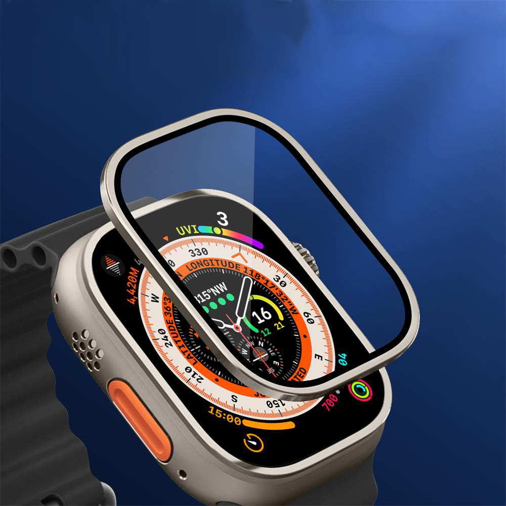 Metal Bumper+Tempered Glass Fo - Apple Watch Band recension och pris