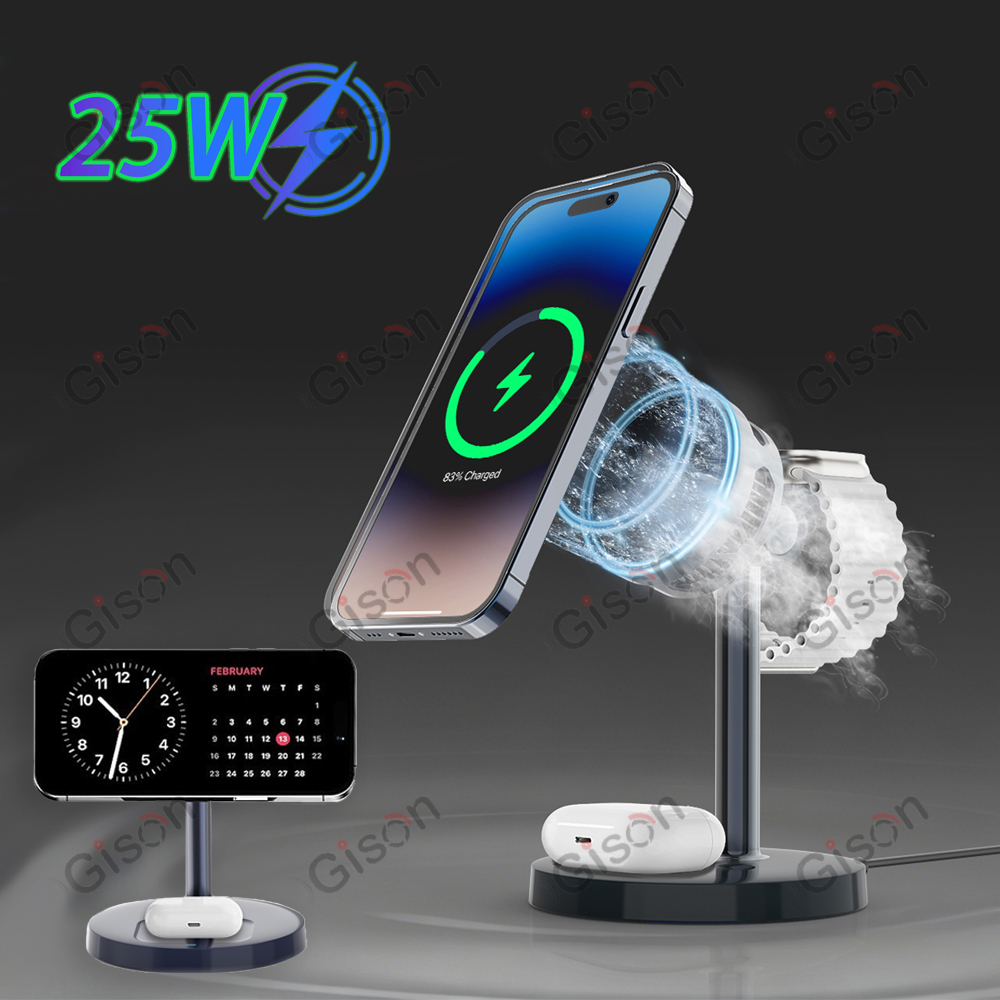 Magnetic 3 in 1 Wireless Charg - Smartwatch Watches Compatible With Iphone recension och pris