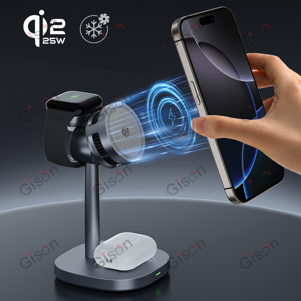 Magnetic 3 in 1 Wireless Charg - Smartwatch Watches Compatible With Iphone recension och pris