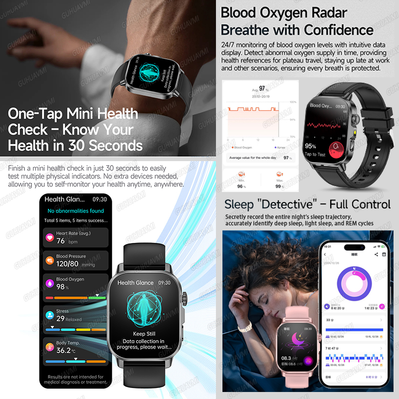 GUHUAVMI 2026 New Precise Heal - Smartwatch New Watches 2025 recension och pris