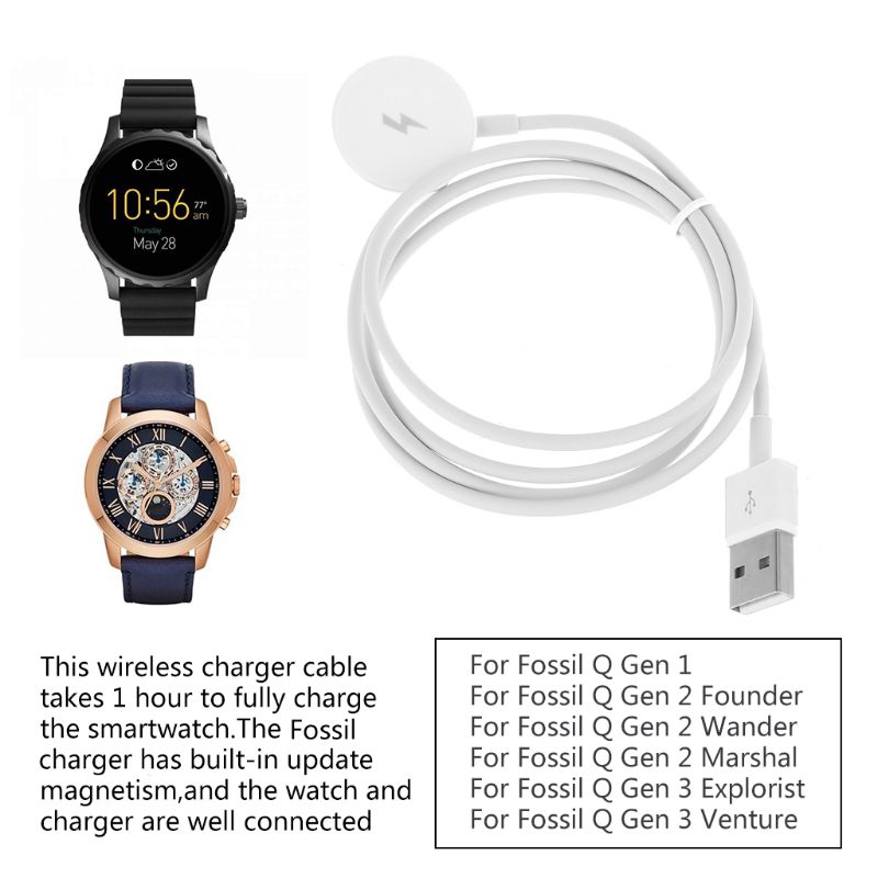 USB Watch Charger Adapter Smar - Fossil Watches Smartwatch Gen 3 recension och pris