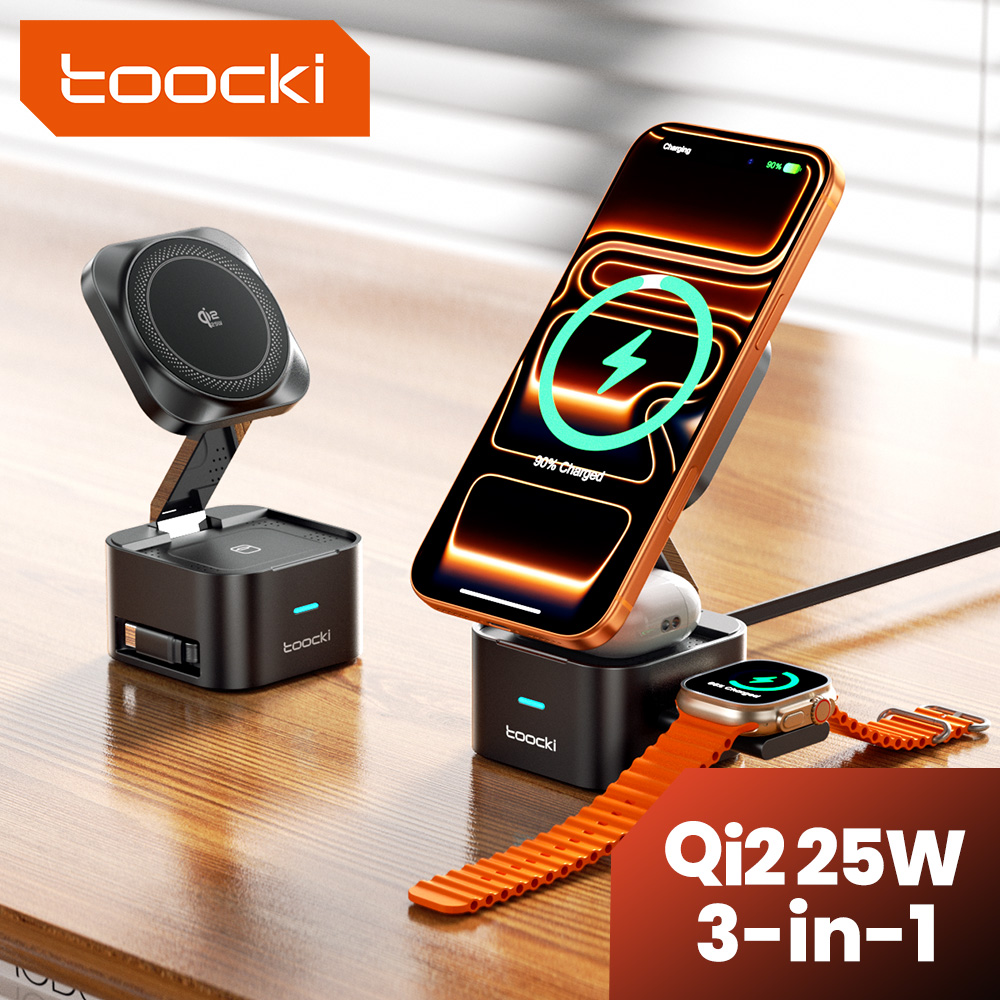 Toocki QI2.2 25W Wireless Char - Smartwatch Watches Compatible With Iphone recension och pris