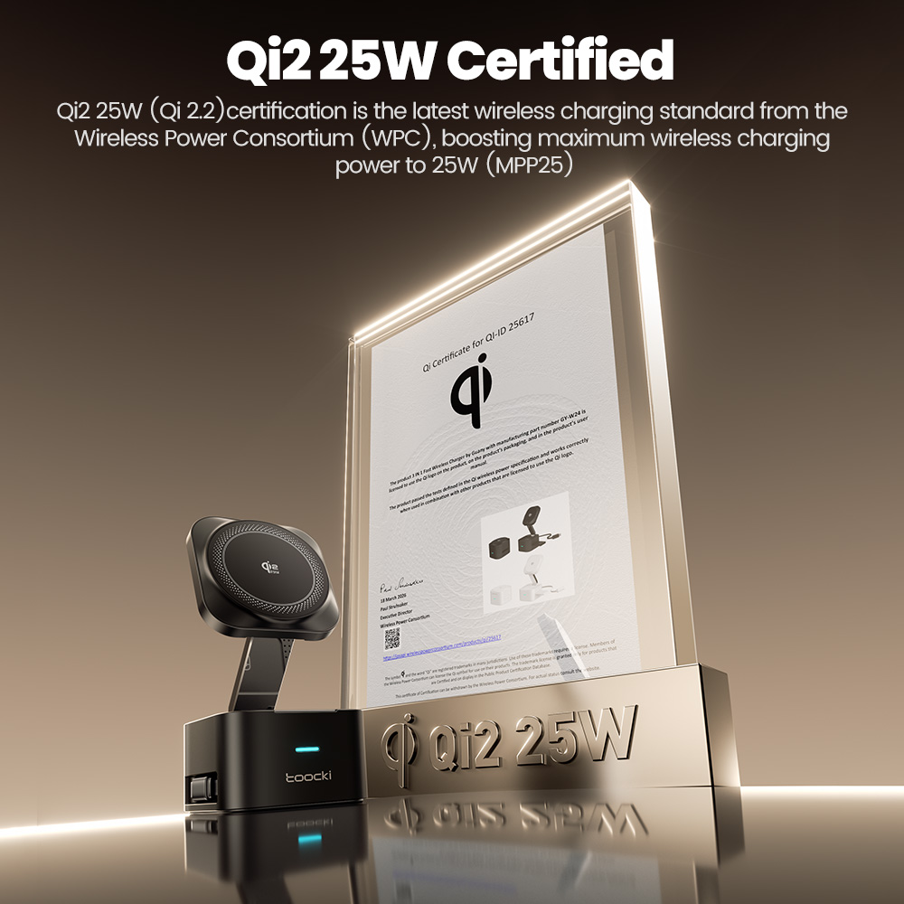 Toocki QI2.2 25W Wireless Char - Smartwatch Watches Compatible With Iphone recension och pris