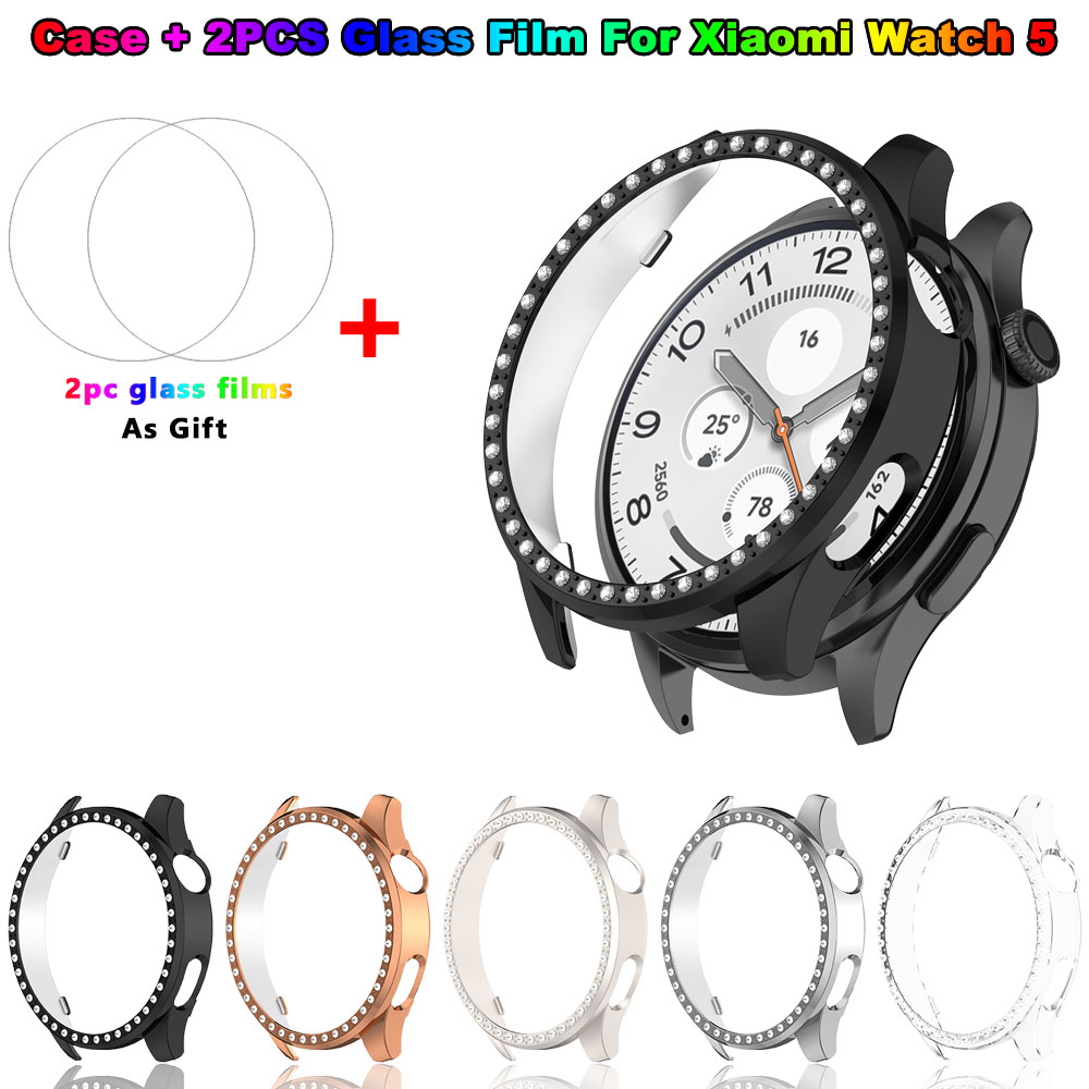 Bling PC Case + Glass Film For - Watch Smartwatch Android recension och pris
