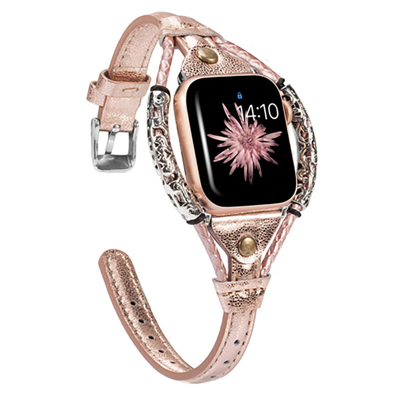 Genuine Leather Strap for Appl - Smartwatch Luxury Watches For Women recension och pris