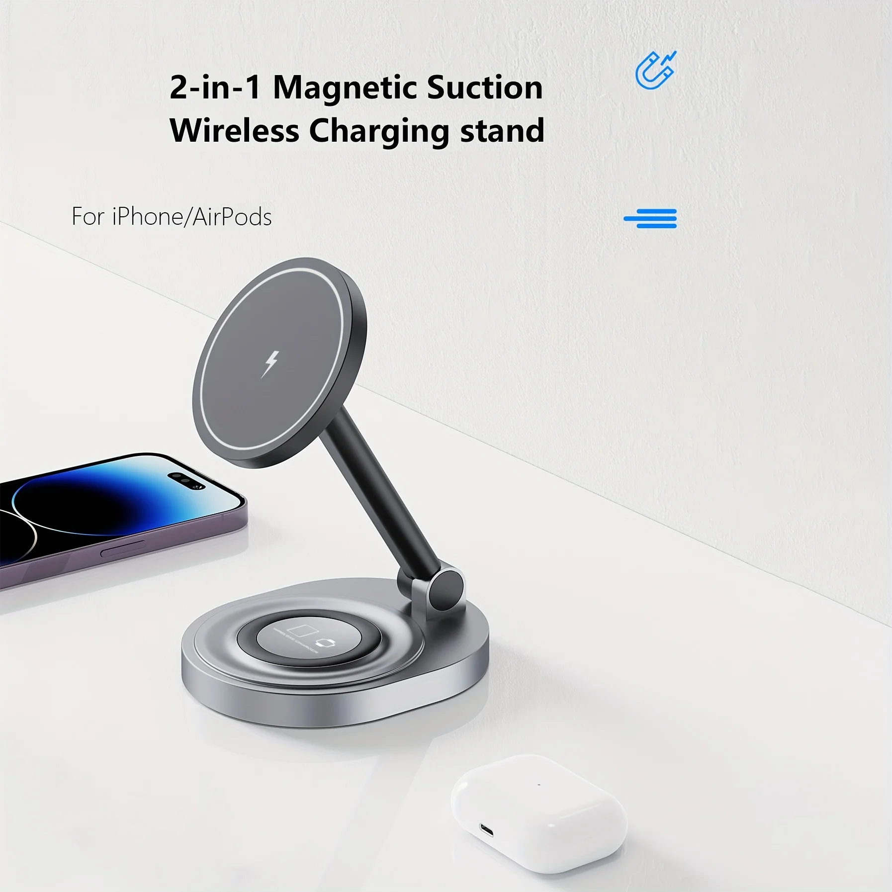 2 In 1 Magnetic Wireless Charg - Smartwatch Watches Compatible With Iphone recension och pris
