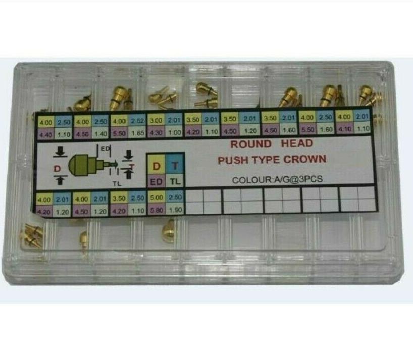 619PCR Assortment of Round Hea - Watch Crown Pusher recension och pris