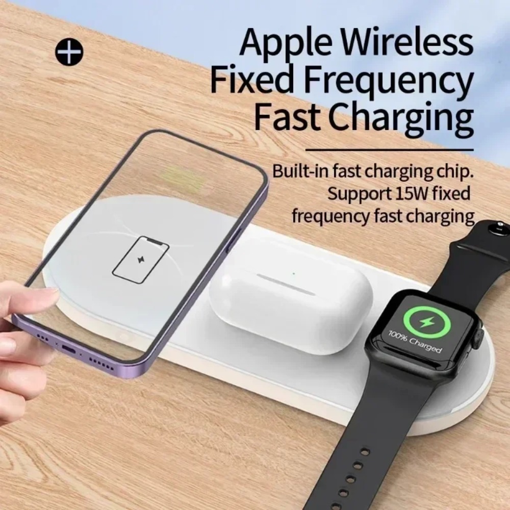 3-in-1 Wireless Charging Pad F - Smartwatch Watches Compatible With Iphone recension och pris
