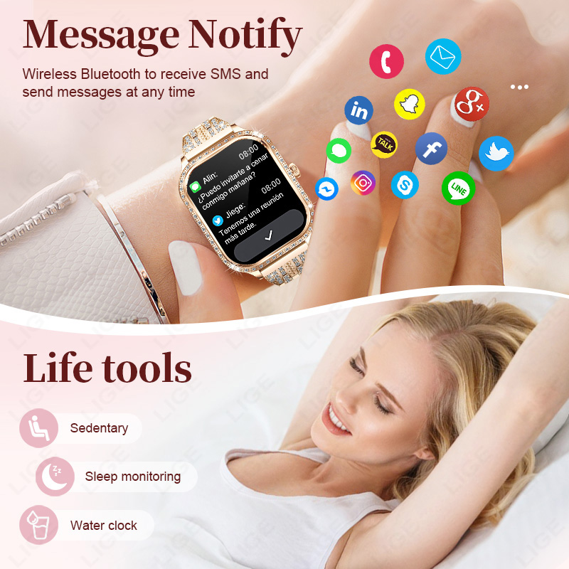 LIGE Smart Watch Women Waterpr - Watches Ladies Smartwatch recension och pris