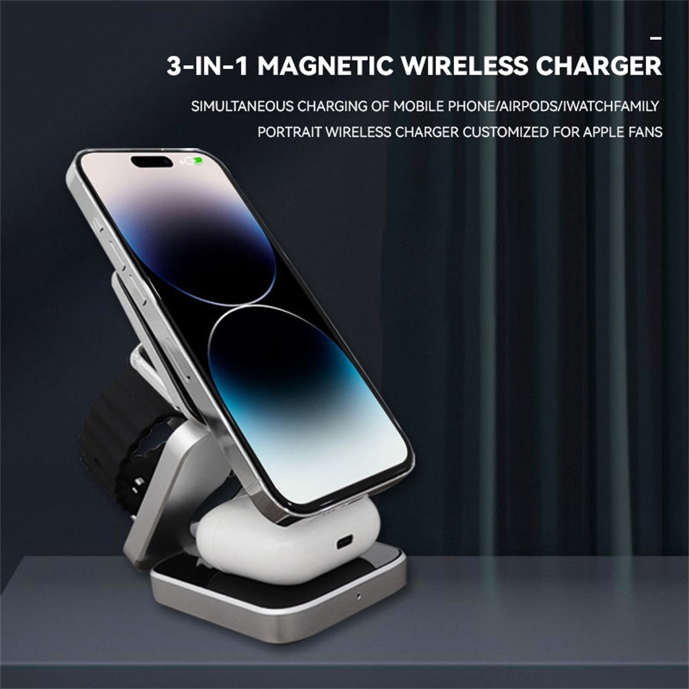 Foldable Magnetic Wireless Cha - Smartwatch Watches Compatible With Iphone recension och pris