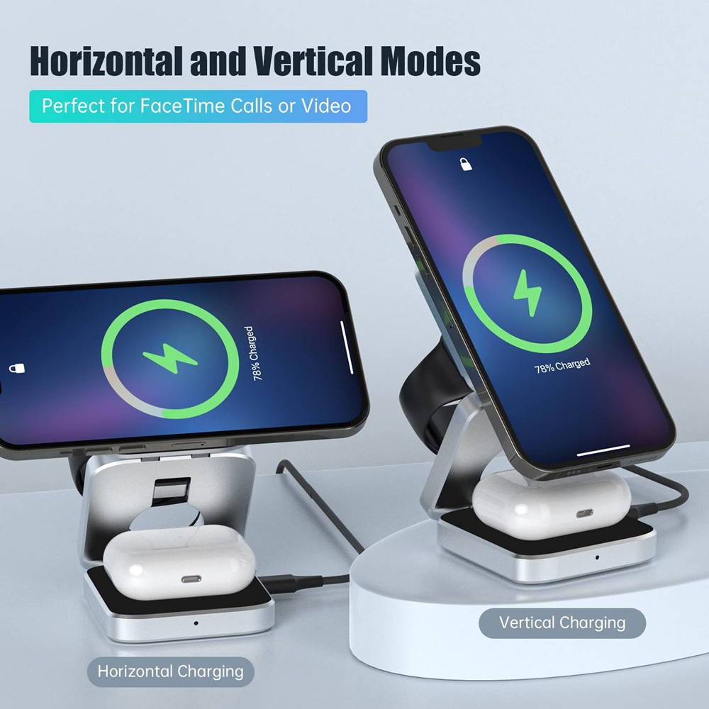 Foldable Magnetic Wireless Cha - Smartwatch Watches Compatible With Iphone recension och pris