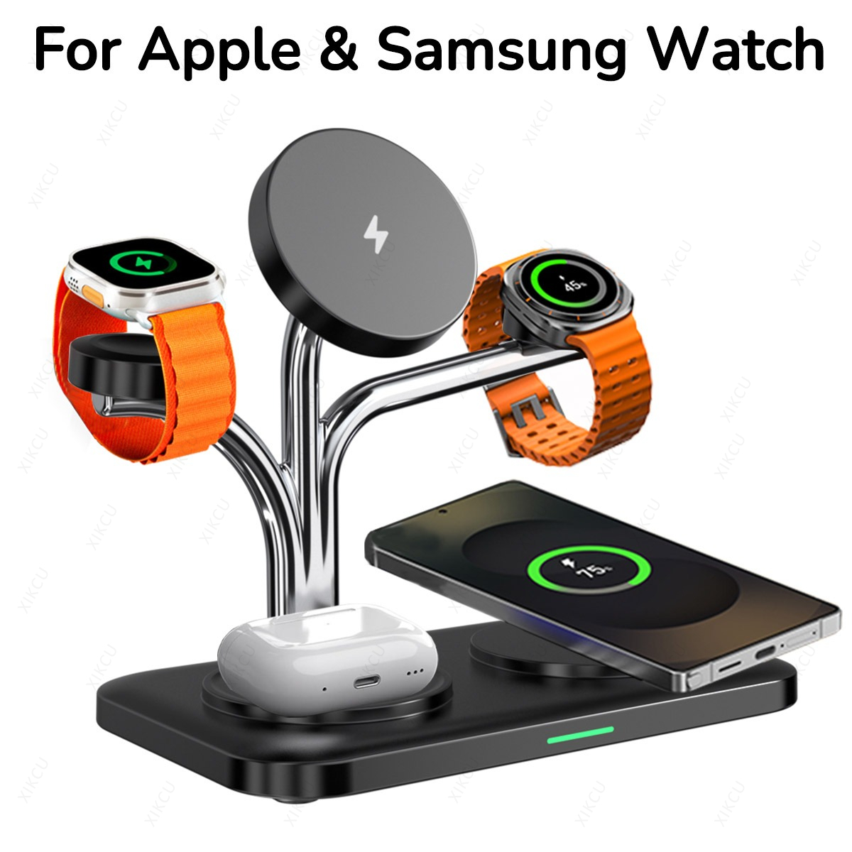 5 IN 1 Magnetic Wireless Charg - Smartwatch Watches Compatible With Iphone recension och pris