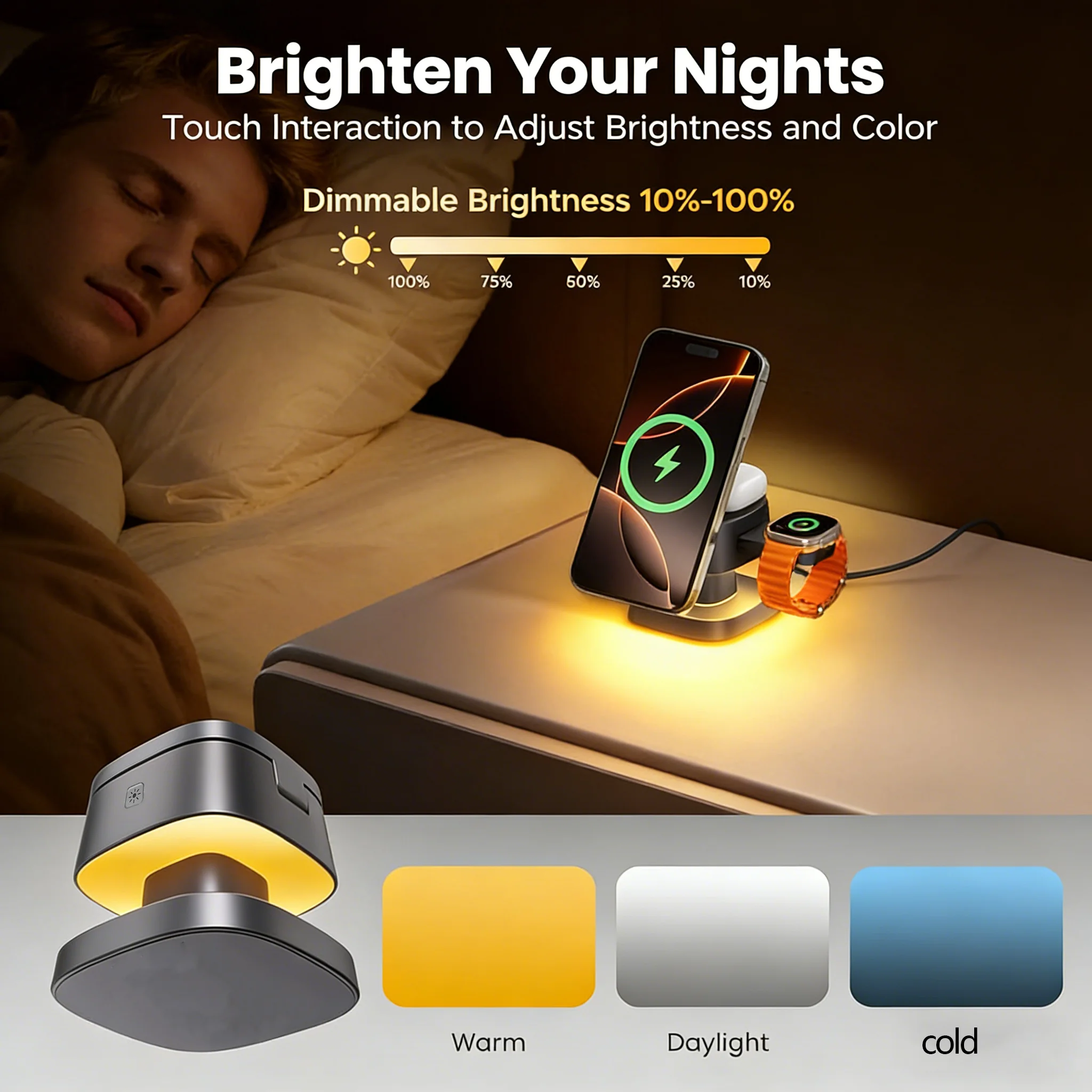 TIMESS Night Light Mashroom Wi - Smartwatch Watches Compatible With Iphone recension och pris