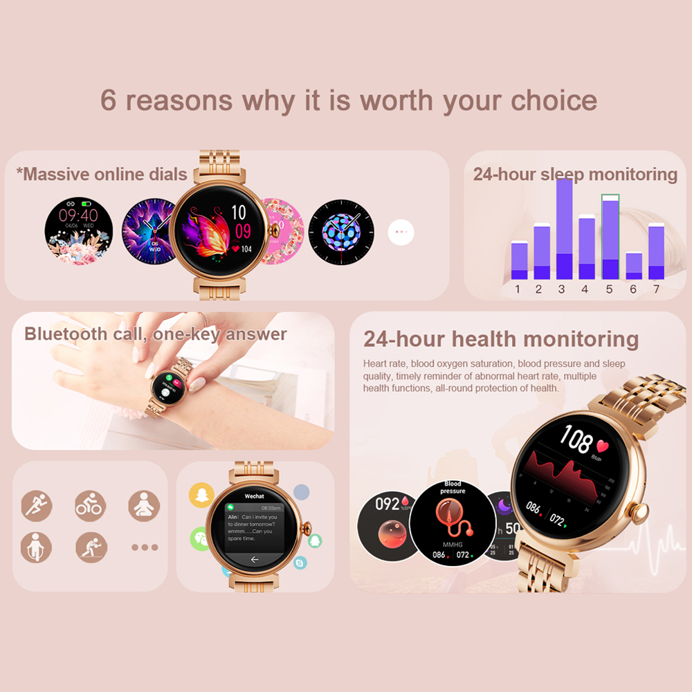 1.04 inch AMOLED Screen Fashio - Watches Ladies Smartwatch recension och pris