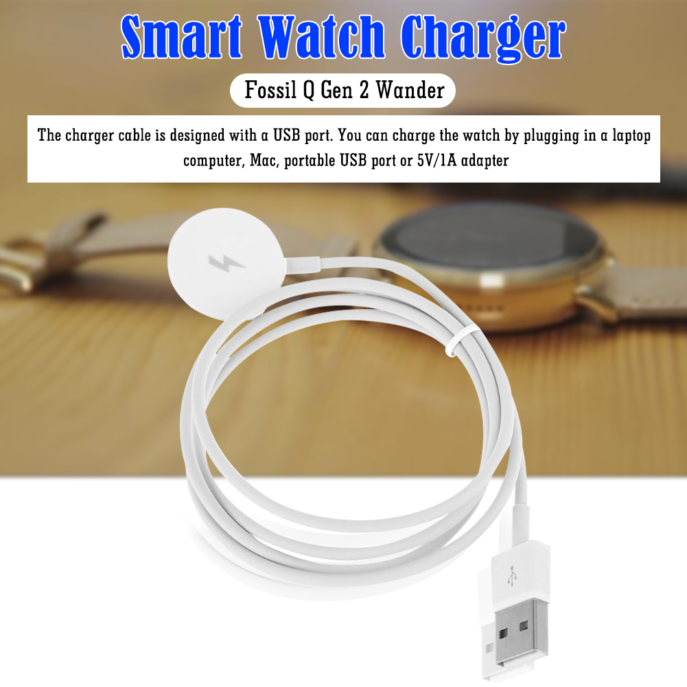 Watch Charger Cable USB Chargi - Fossil Watches Smartwatch Gen 3 recension och pris